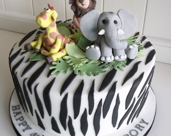 animal zebra print cake