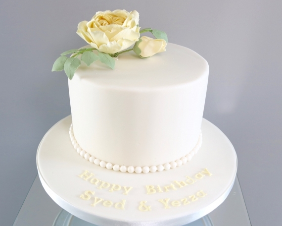 English Rose Celebration cake